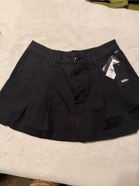 Vans Black Pleated Mini Skirt